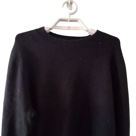 J Crew crewneck sweater womens Large Extra soft yarn black Fall '23 - Picture 4 of 4